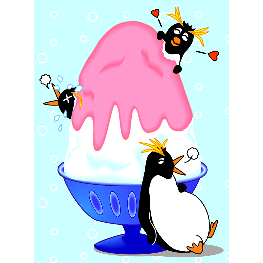 Summer greeting postcard